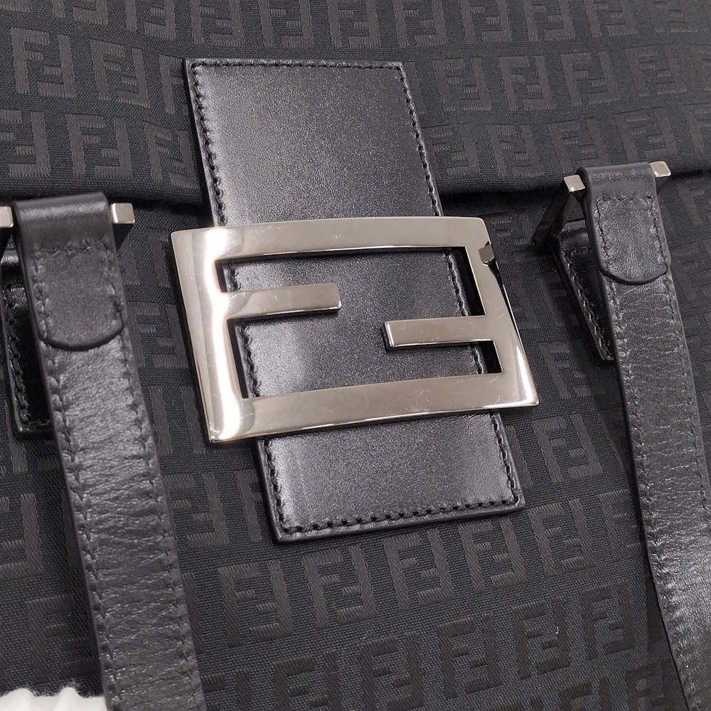 Fendi Shoulder Bag Canvas Black — view 5