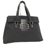 Fendi Shoulder Bag Canvas Black