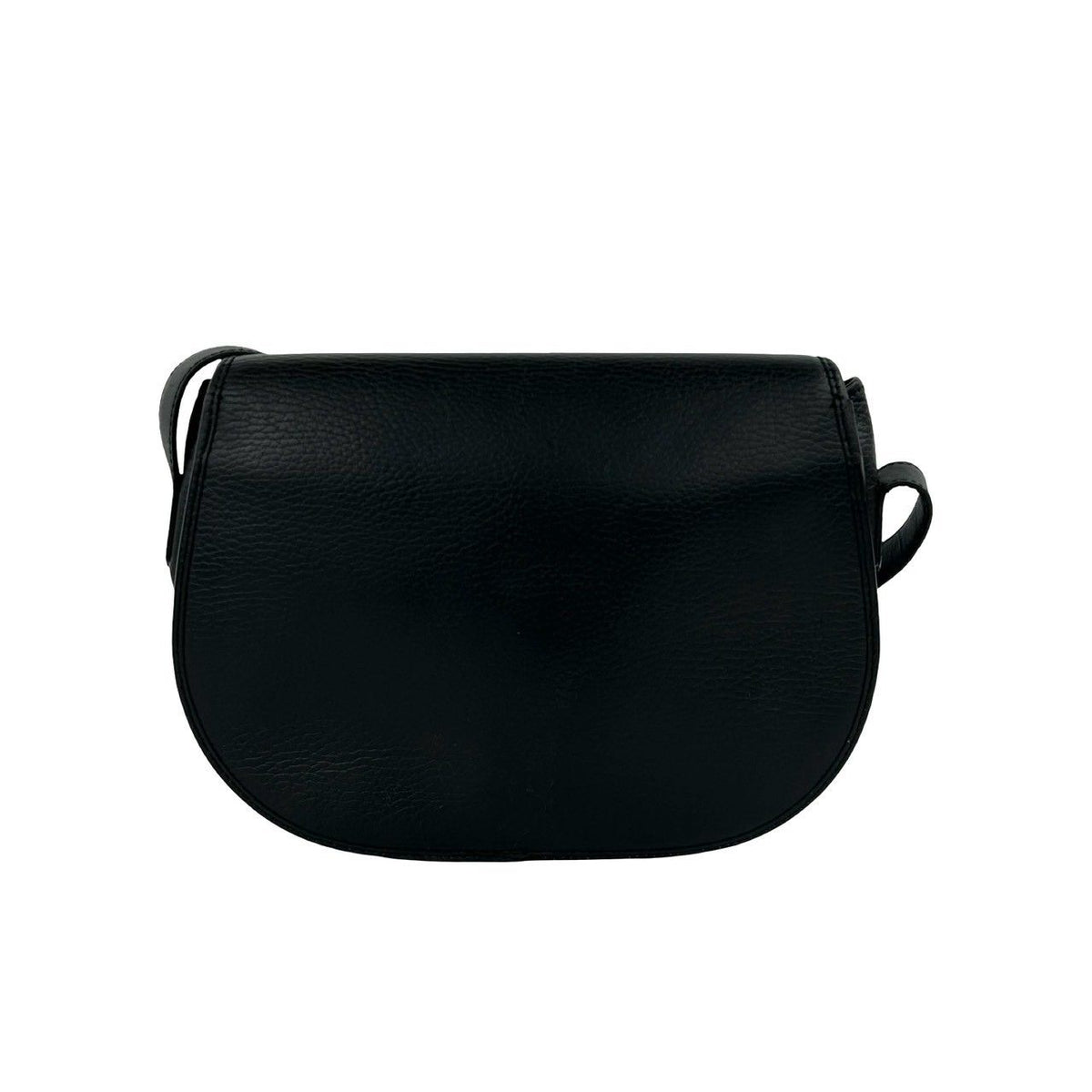Dior Vintage CD Logo Leather Shoulder Bag Pochette Black — view 3