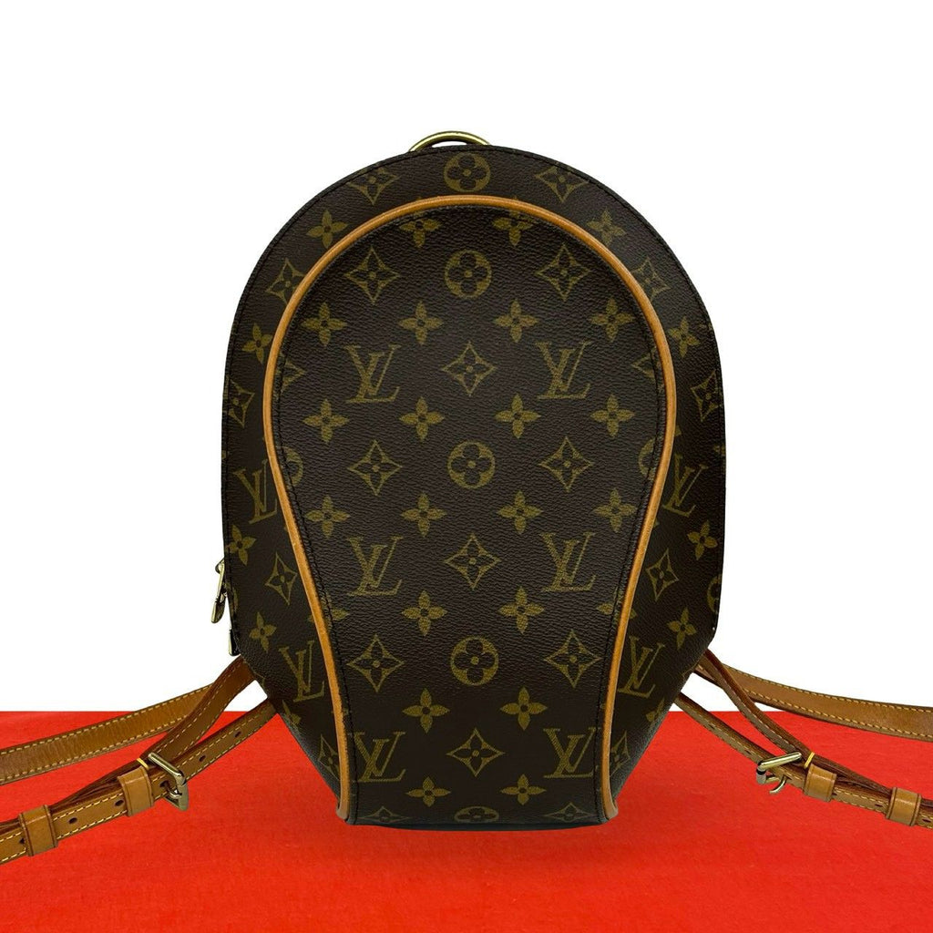Louis Vuitton Ellipse Sac a Dos Monogram Leather Backpack Brown