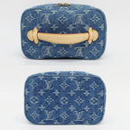 Louis Vuitton Nice Mini Vanity Bag Monogram Denim Leather Blue — view 3