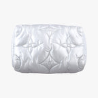 Louis Vuitton Speedy Bandouliere 25 Silver Recycled Metallic Nylon Handbag — view 3