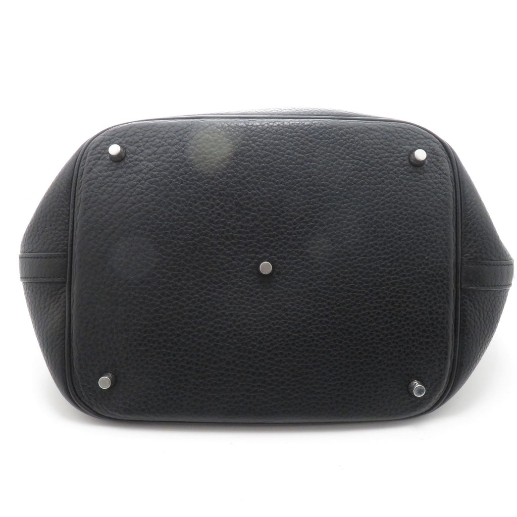 Hermes Picotin Lock GM Black Silver Handbag Taurillon Clemence — view 4