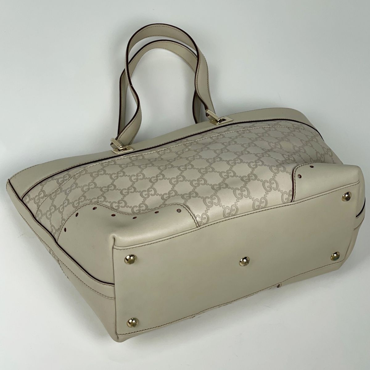 Gucci Tote Bag Guccissima Leather White — view 2