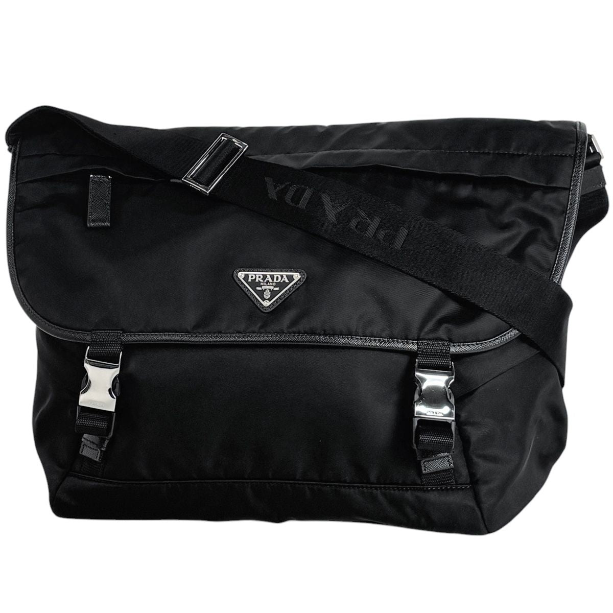 Prada Shoulder Bag Messenger Nylon Nero