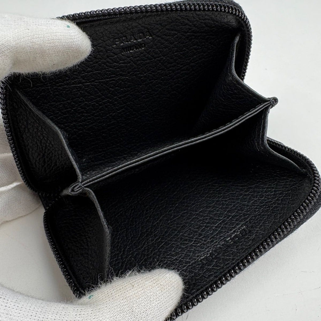 Prada Coin Purse Leather Nero — view 4