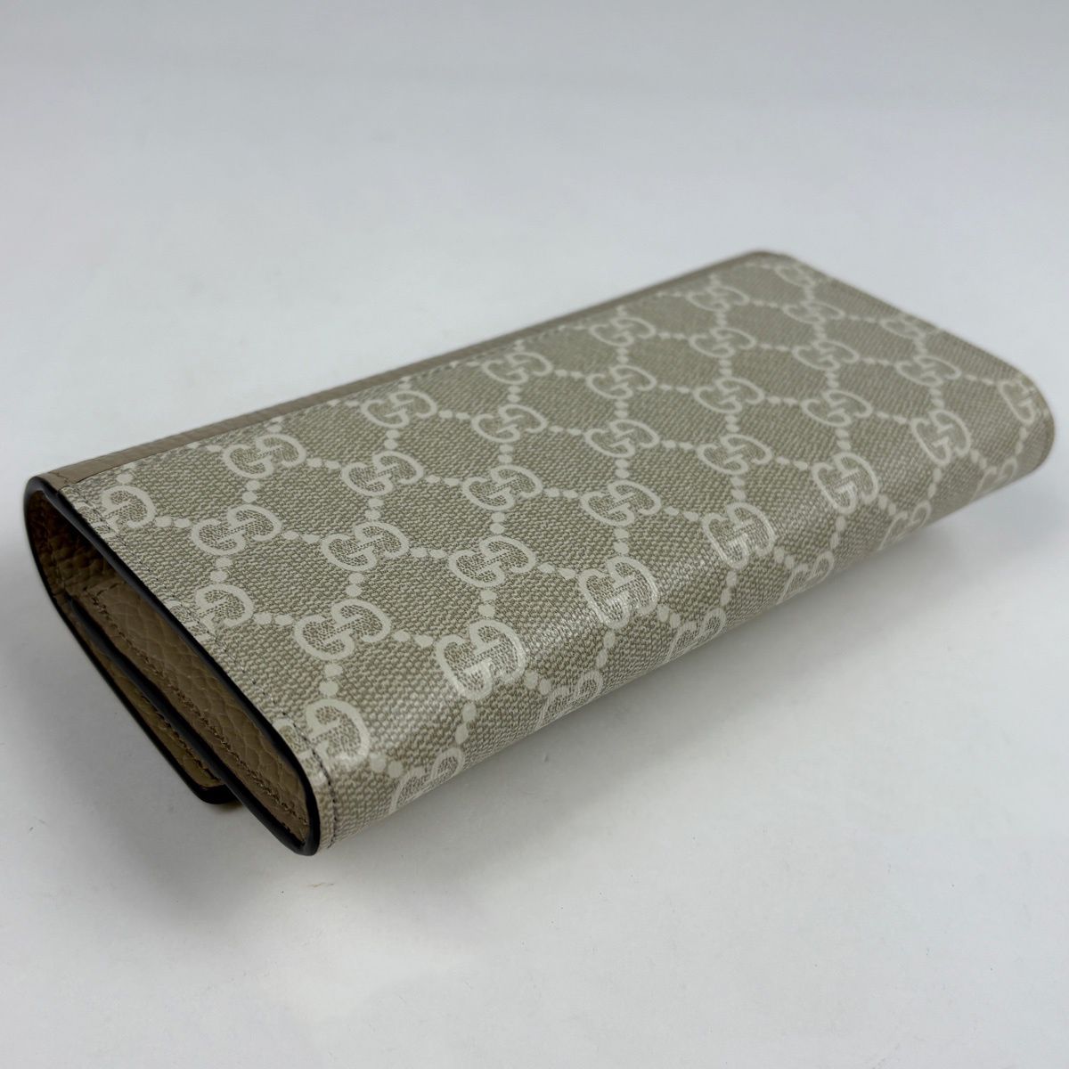 Gucci Wallet Double G Bicolor Continental Beige — view 2
