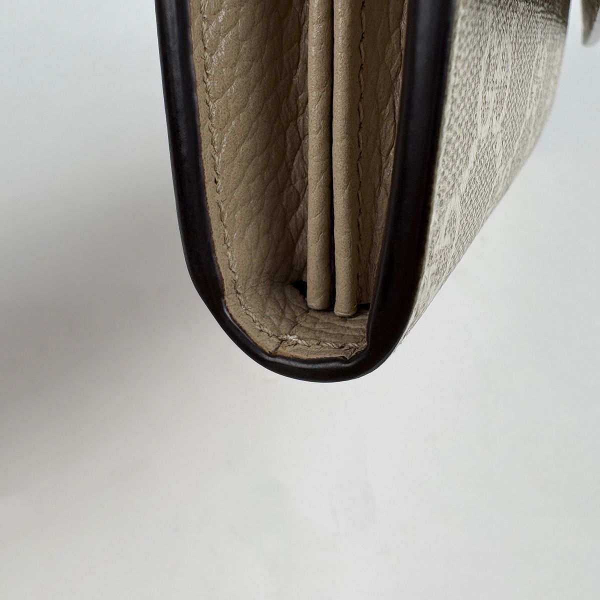 Gucci Wallet Double G Bicolor Continental Beige — view 3