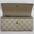 Gucci Wallet Double G Bicolor Continental Beige — view 7