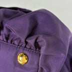 Prada Handbag Gathered Nylon Purple — view 3