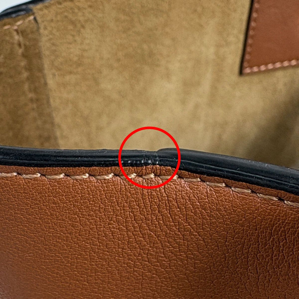 Loewe Handbag Anagram 2-Way Leather Brown — view 4