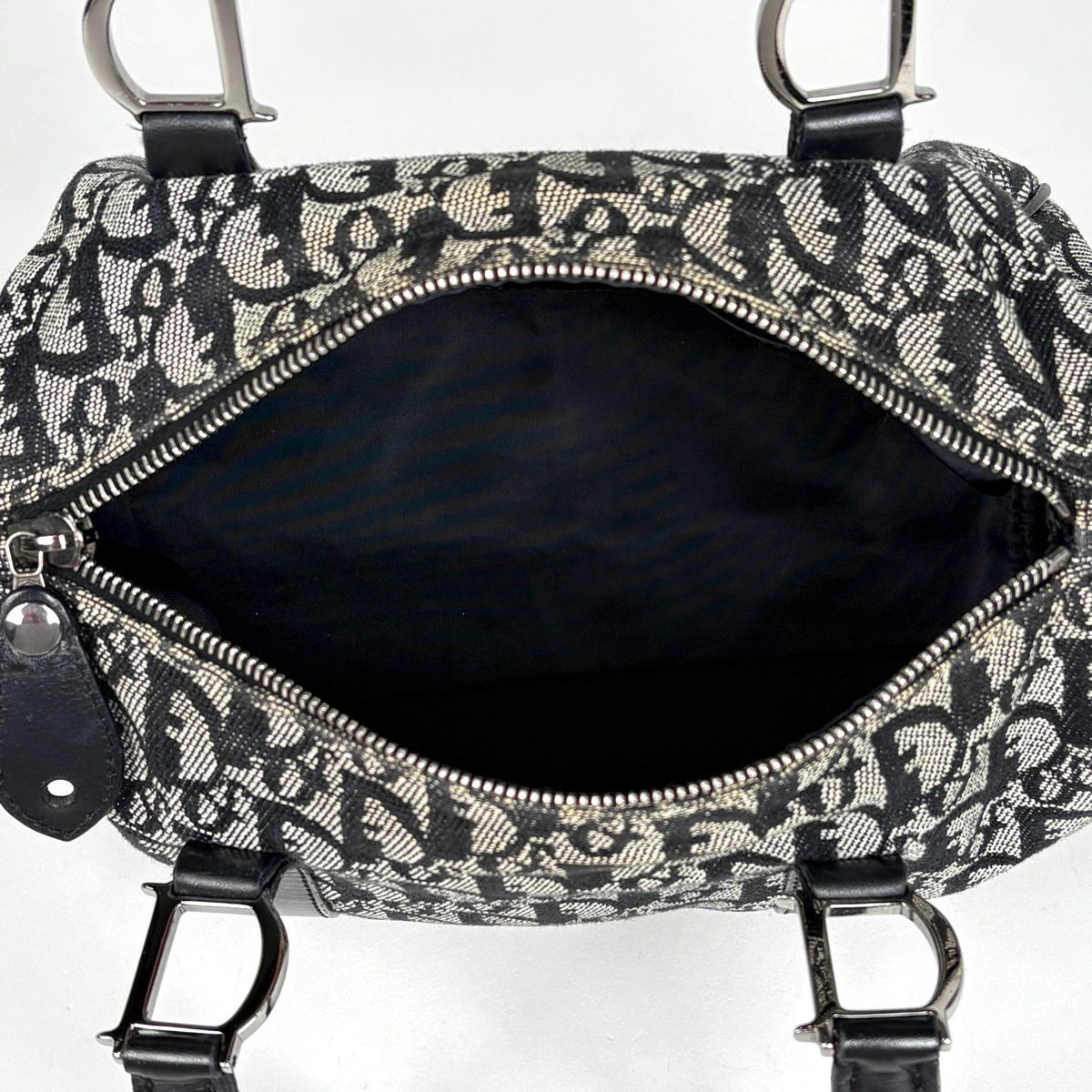 Dior Handbag Trotter Pattern Canvas Black — view 8