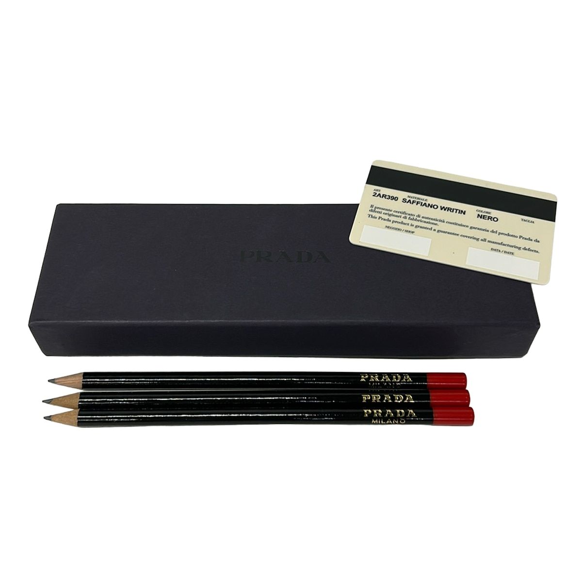 Prada Pen Case Pink Zip Around Leather — view 5