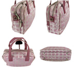 Chanel New Travel Line 2-Way Bag Pink Nylon Canvas CC Logo — view 4
