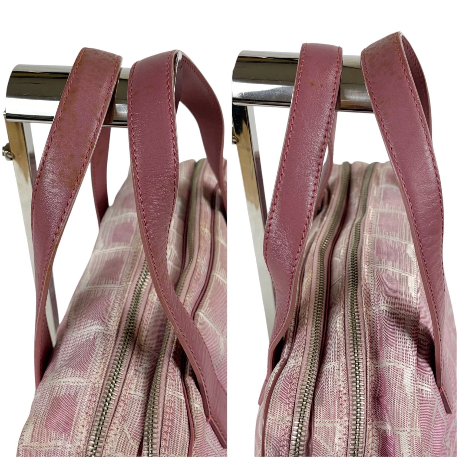 Chanel New Travel Line 2-Way Bag Pink Nylon Canvas CC Logo — view 7