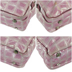 Chanel New Travel Line 2-Way Bag Pink Nylon Canvas CC Logo — view 6