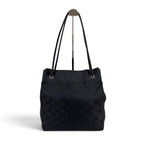 Gucci GG Nylon Canvas Shoulder Bag Tote Black