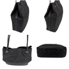 Gucci GG Nylon Canvas Shoulder Bag Tote Black — view 3