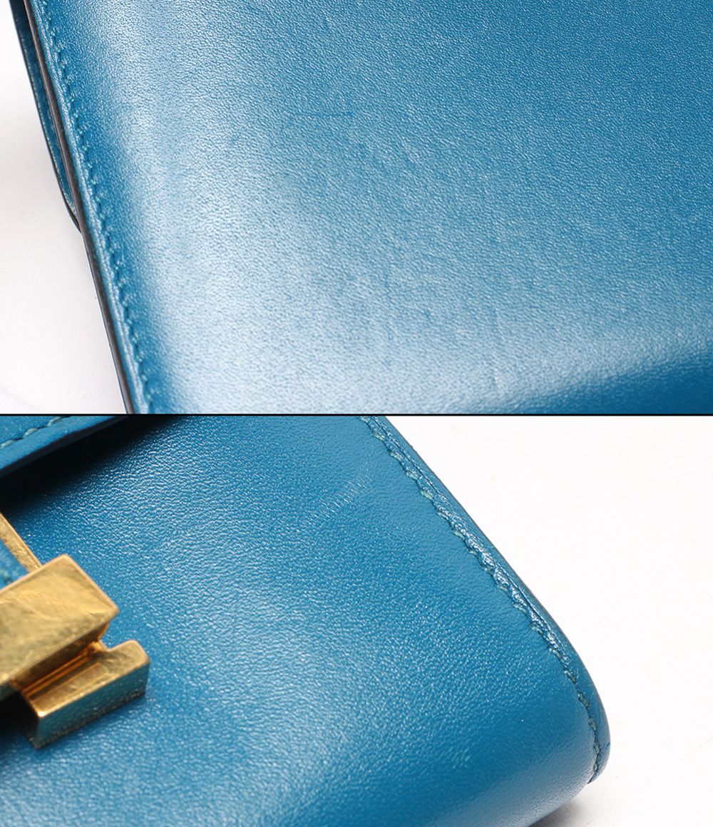 Hermes Wallet Compact Silver Box Calf Constance — view 8