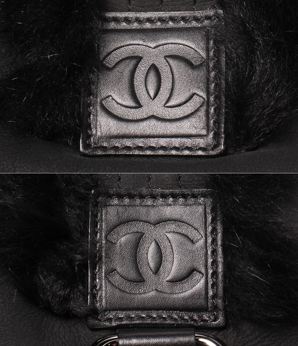 Chanel Tote Bag Silver Shearling — view 8