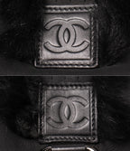 Chanel Tote Bag Silver Shearling — view 8
