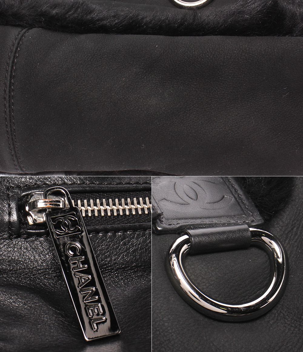 Chanel Tote Bag Silver Shearling — view 6