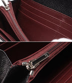 Chanel Wallet Silver Caviar Leather Quilted Classic Long Flap — view 8
