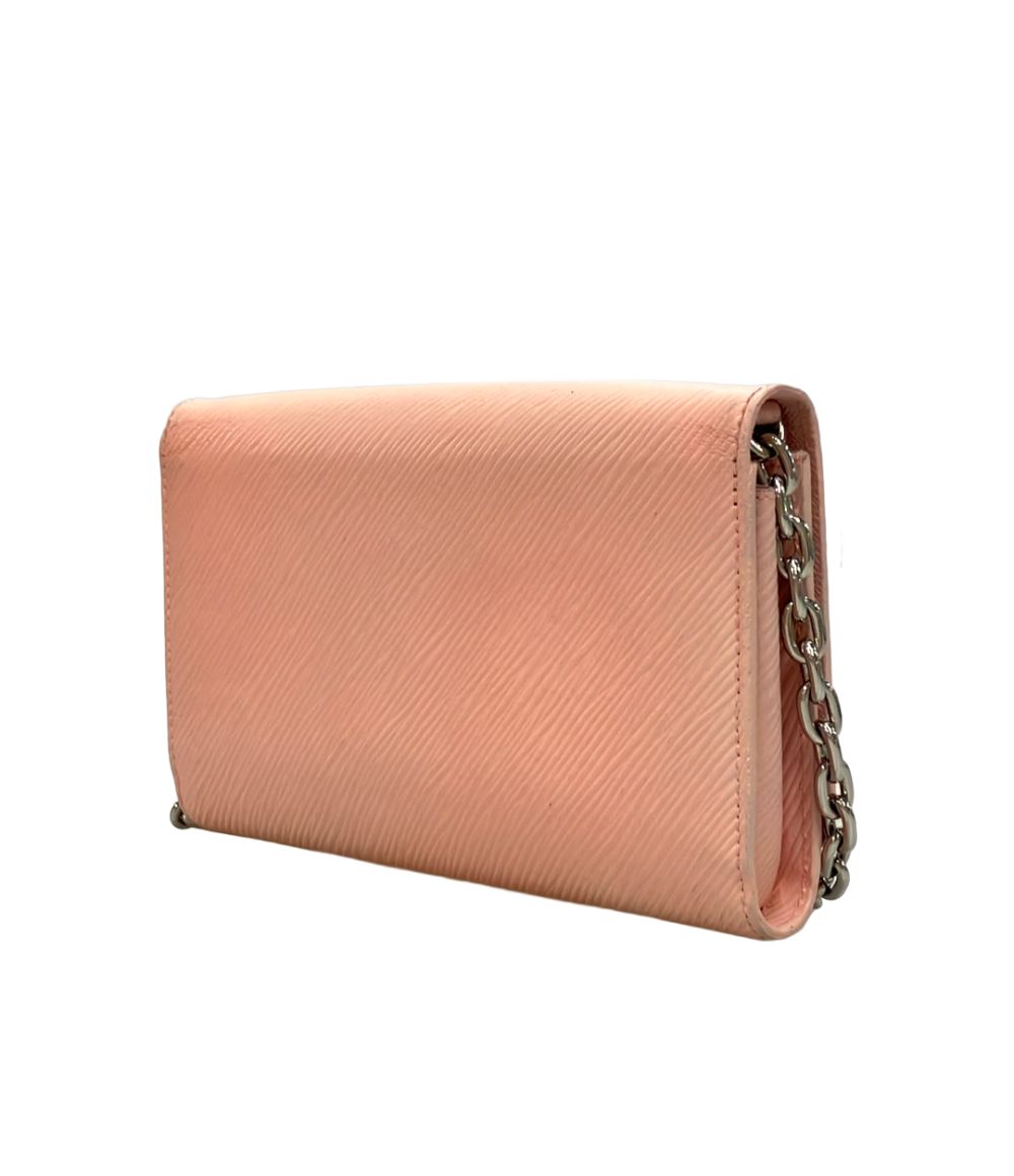 Louis Vuitton Chain Wallet on Portefeuille Twisted Epi Shoulder Bag — view 3