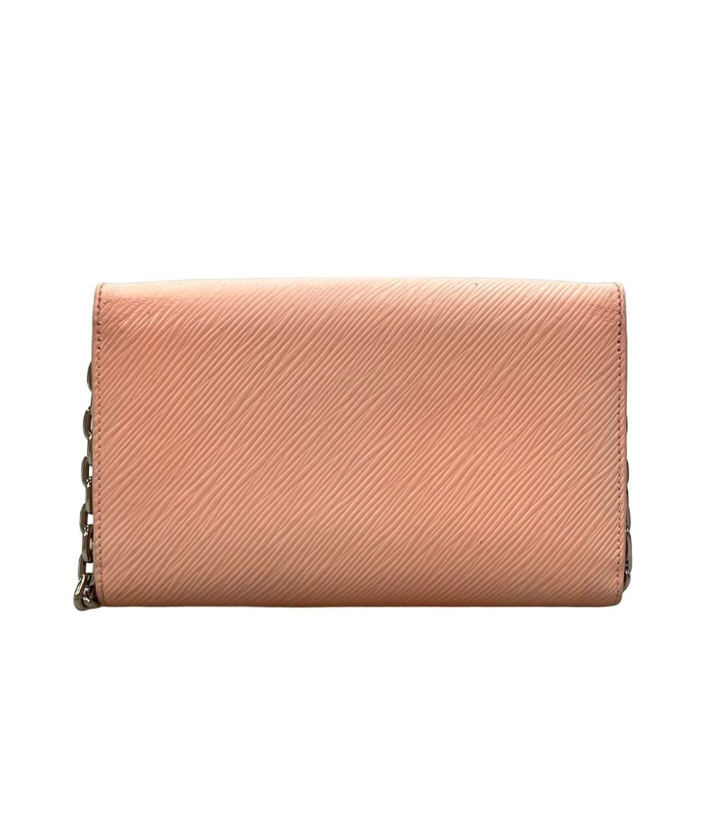 Louis Vuitton Chain Wallet on Portefeuille Twisted Epi Shoulder Bag — view 2