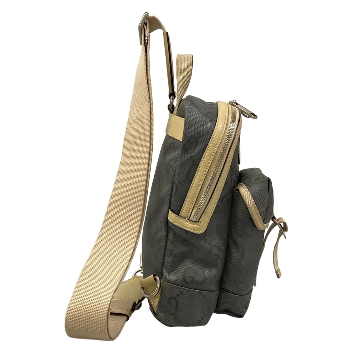 Gucci Bag Off the Grid Dark Gray Beige Leather — view 2