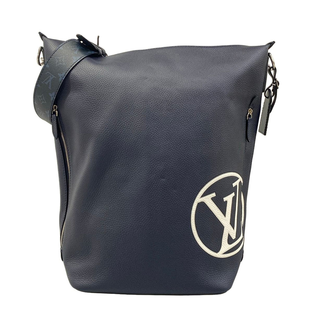 Louis Vuitton Shoulder Bag Taurillon Eastside Duffle Andigo Blue Leather