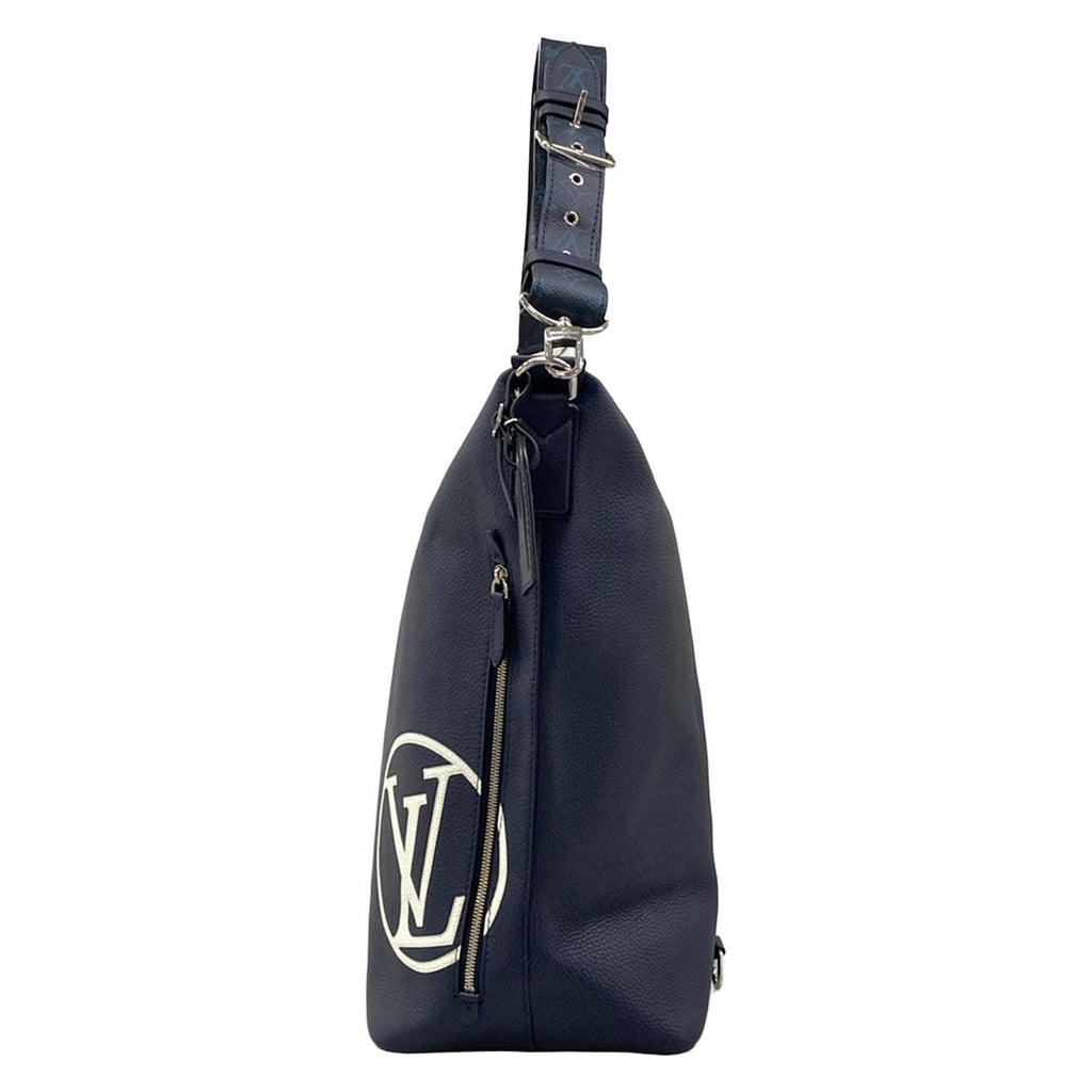 Louis Vuitton Shoulder Bag Taurillon Eastside Duffle Andigo Blue Leather — view 4