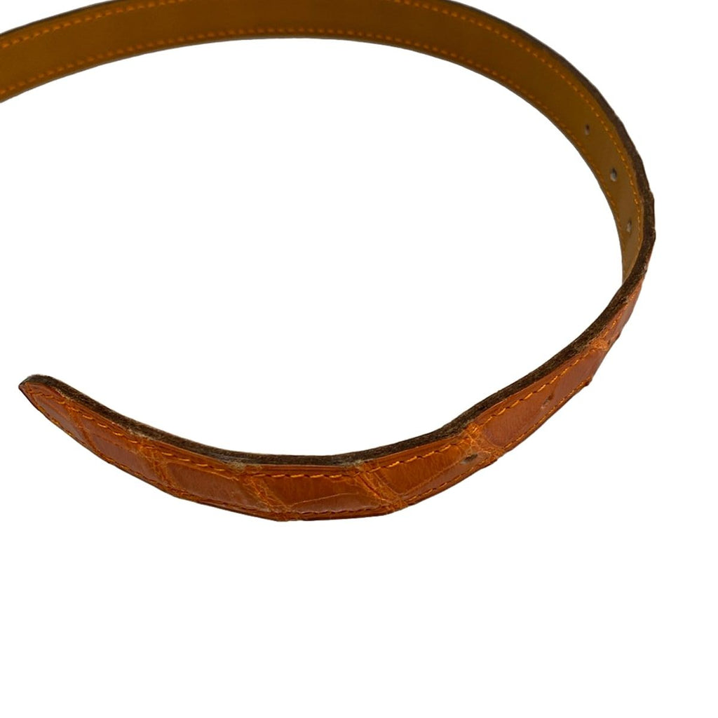 Hermes Belt 70 Orange Silver — view 5