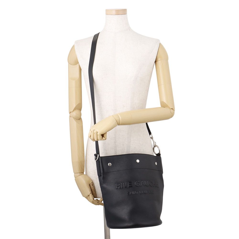 Saint Laurent Paris Shoulder Bag Rive Gauche Black — view 4