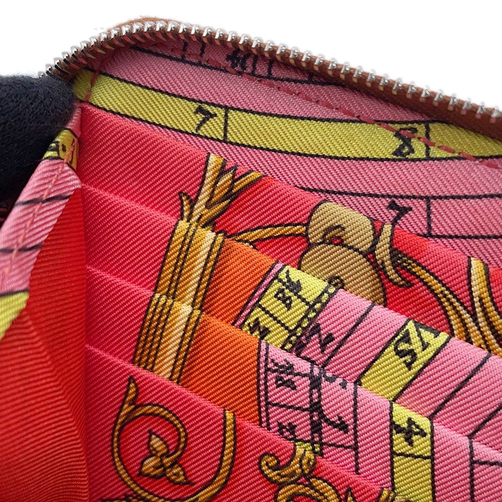 Hermes Wallet Azap Long Silk'in Gold Silver Epsom — view 7
