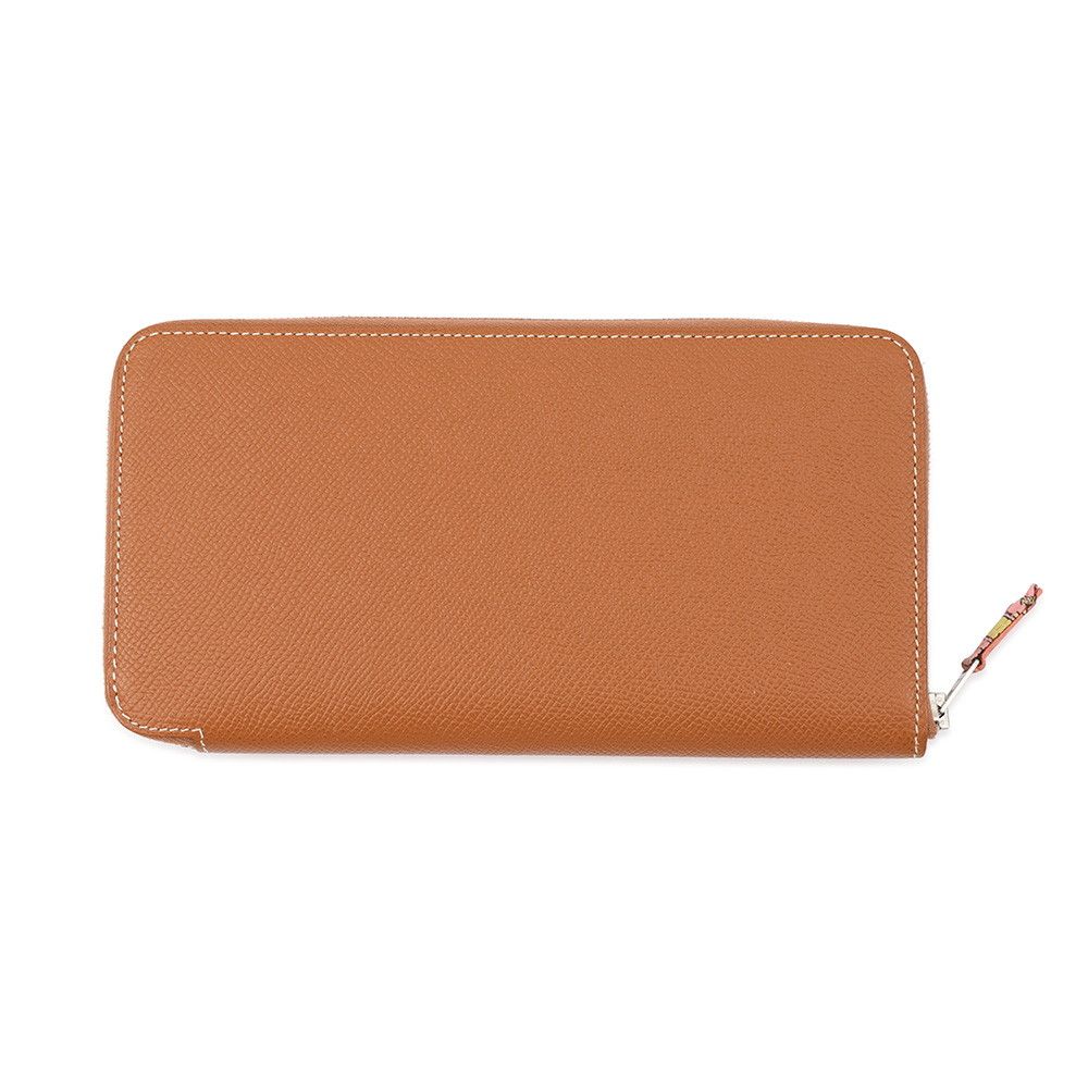 Hermes Wallet Azap Long Silk'in Gold Silver Epsom — view 3