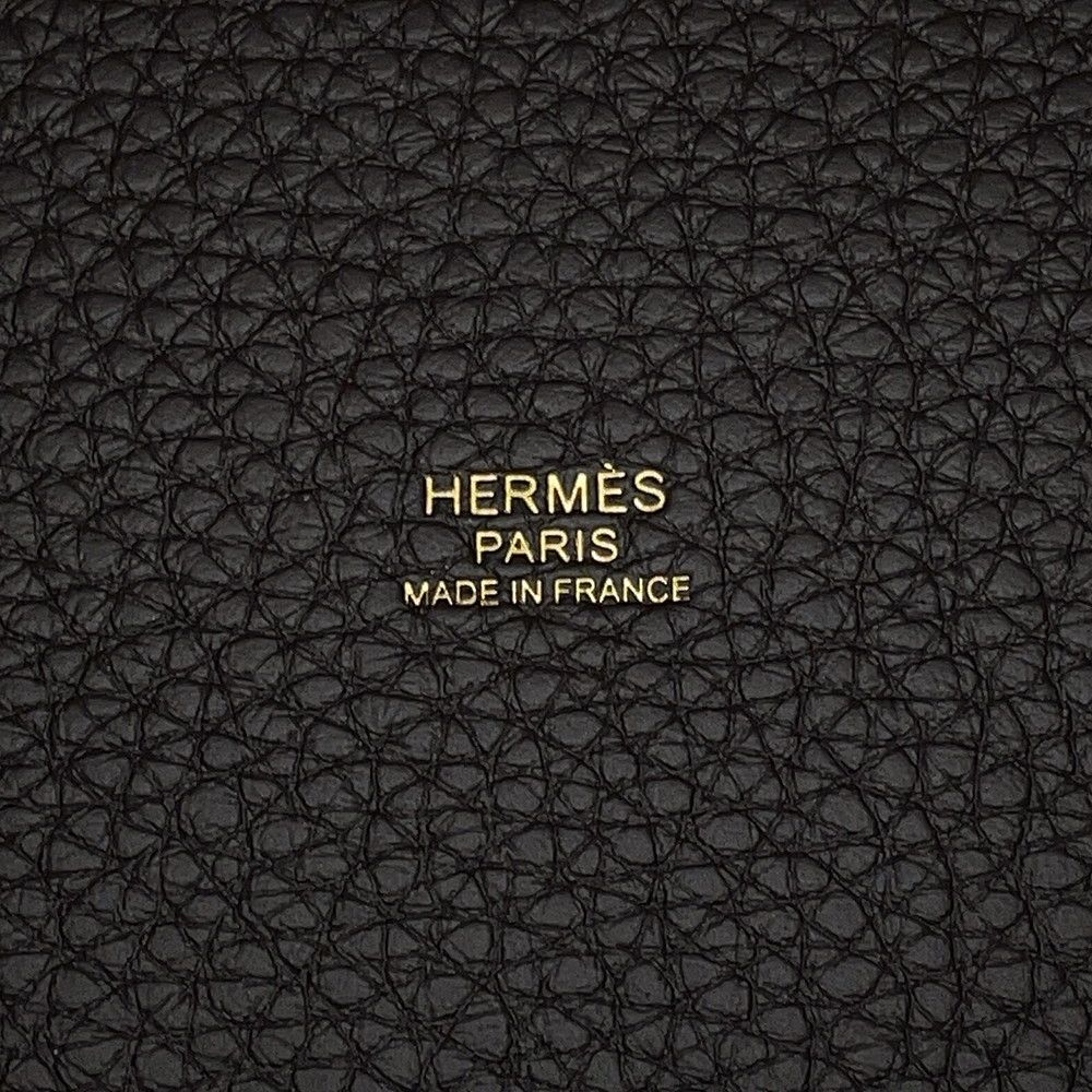Hermes Handbag Picotin Lock PM Clemence Gold Taurillon Bible — view 6