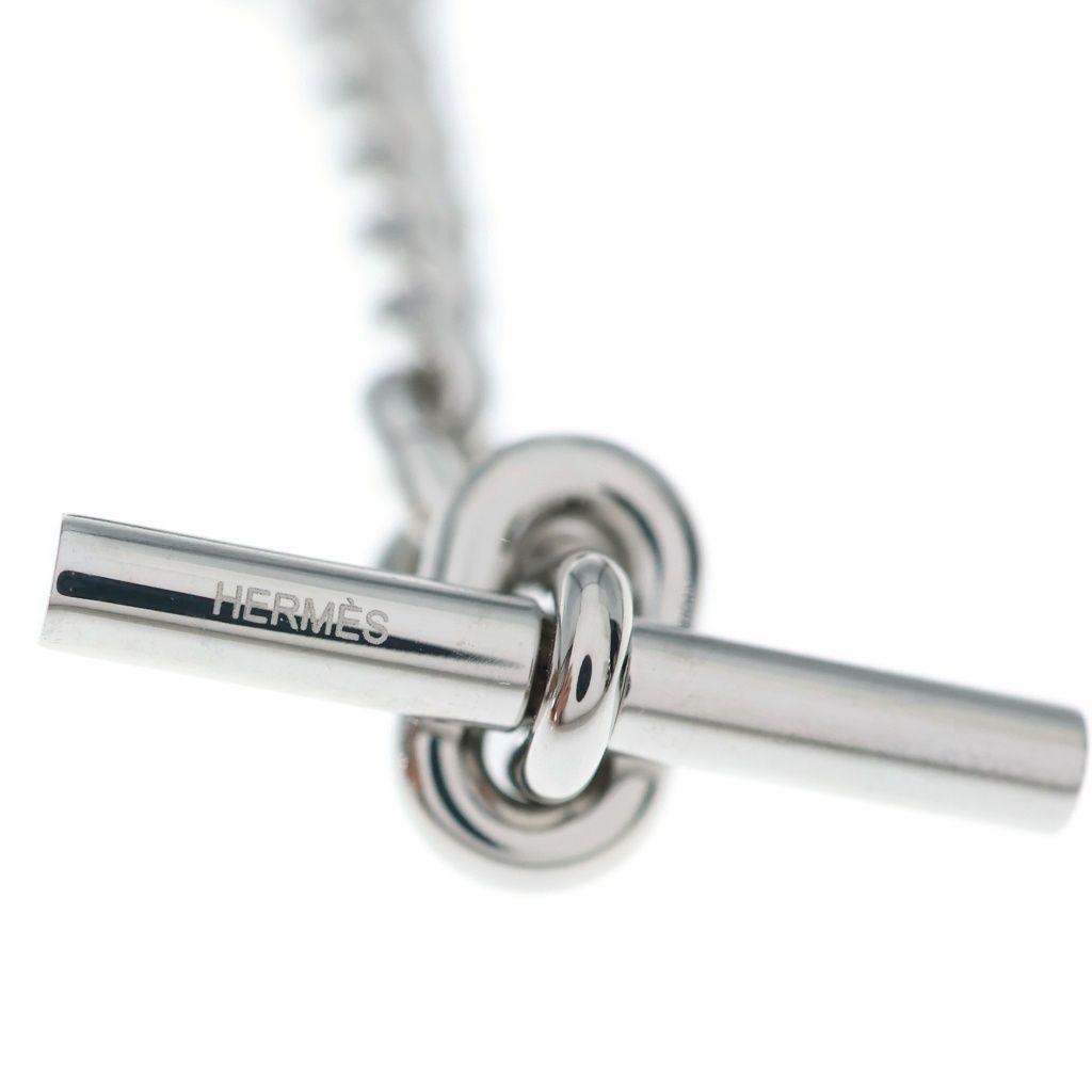 Hermes Teorem Bracelet Black Silver Metal Buffalo Horn — view 5