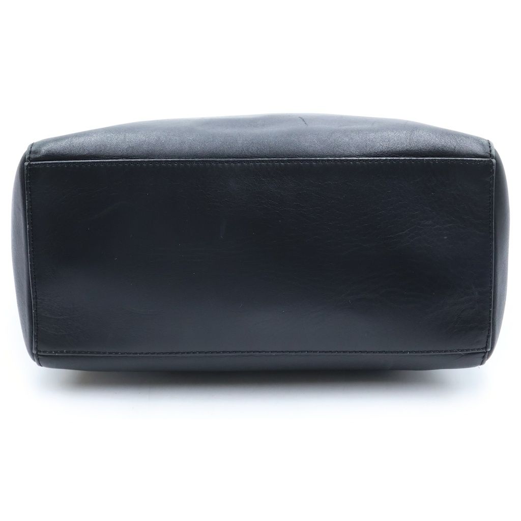 Dior 2-Way Shoulder Bag Black Leather Gold — view 4