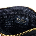 Prada Saffiano Card Case Leather Black — view 4