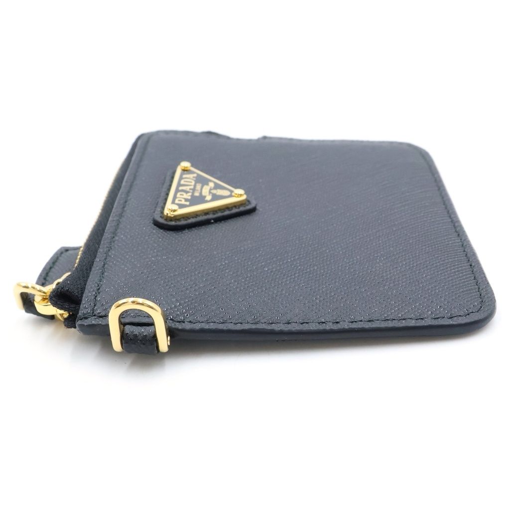 Prada Saffiano Card Case Leather Black — view 3
