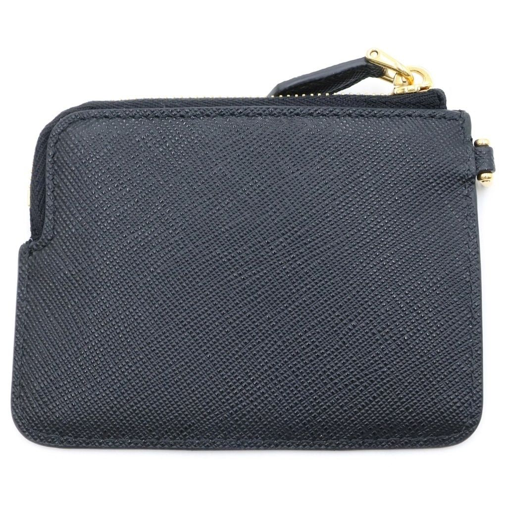 Prada Saffiano Card Case Leather Black — view 2