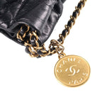 Chanel 22 Quilted Chain Shoulder Bag Black — view 7