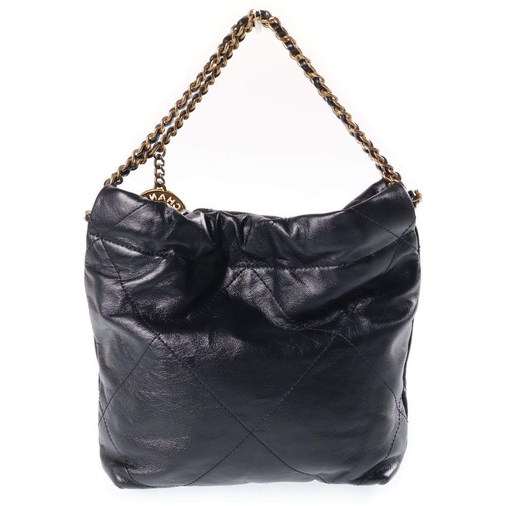 Chanel 22 Quilted Chain Shoulder Bag Black — view 2