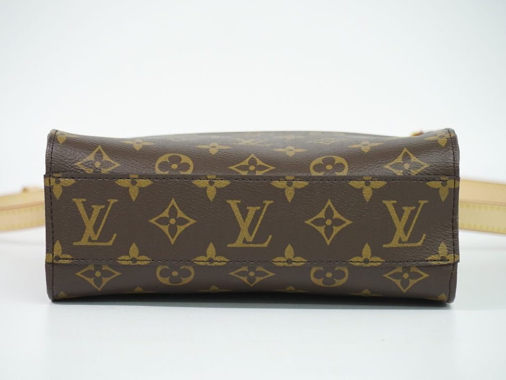 Louis Vuitton LV Sac Plat BB Monogram 2-Way Shoulder Bag Brown — view 3