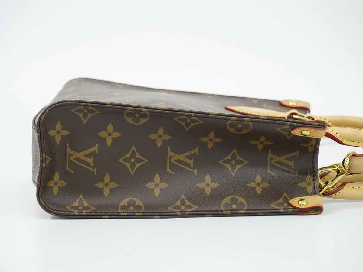 Louis Vuitton LV Sac Plat BB Monogram 2-Way Shoulder Bag Brown — view 4
