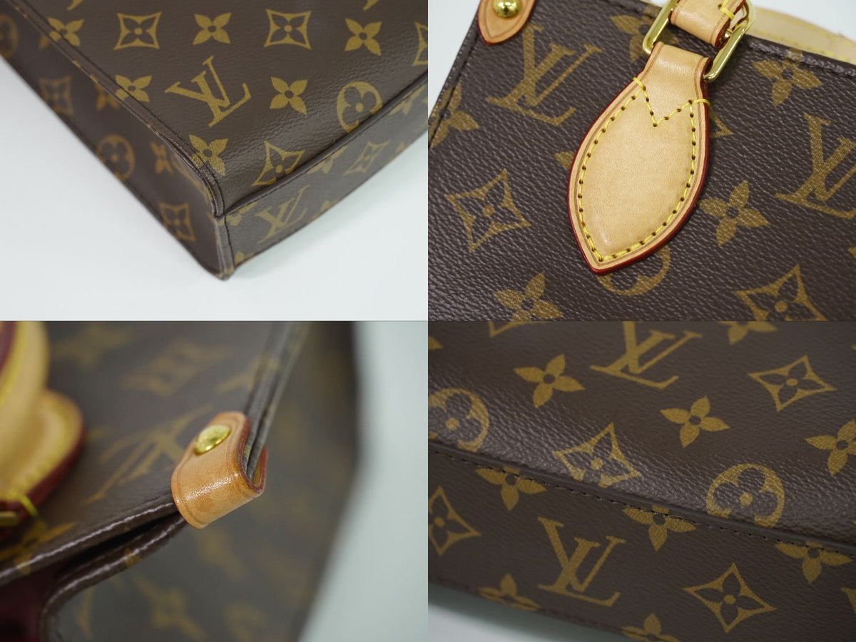 Louis Vuitton LV Sac Plat BB Monogram 2-Way Shoulder Bag Brown — view 7