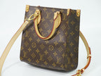Louis Vuitton LV Sac Plat BB Monogram 2-Way Shoulder Bag Brown — view 2