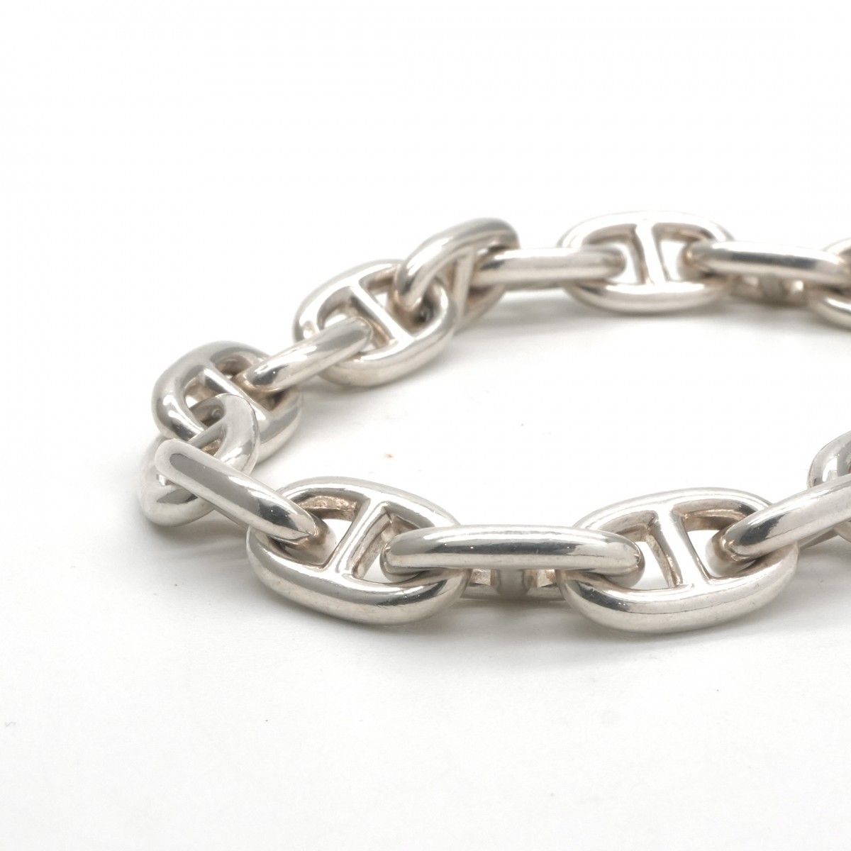 Hermes Chaine D'ancre Bracelet Bangle Cuff 925 Sterling Silver — view 2