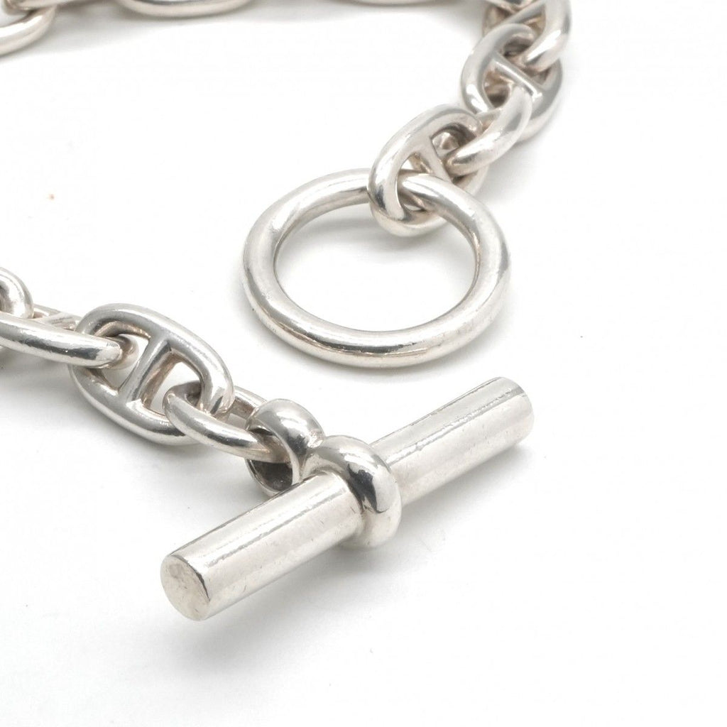 Hermes Chaine D'ancre Bracelet Bangle Cuff 925 Sterling Silver — view 3